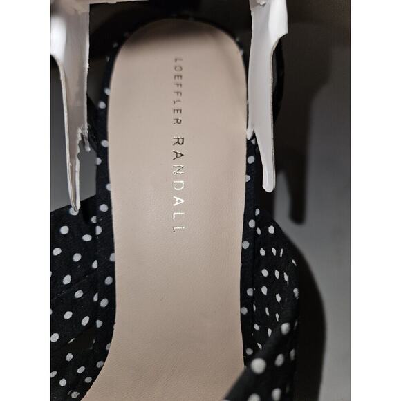 New! Loeffler Randall Tatiana Heeled Sandal Size 10 Blue Polka Dots MSRP $279 - Picture 8 of 11